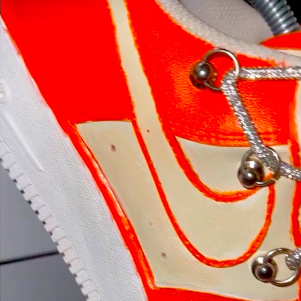 Custom AF1 Orange Creamsicle